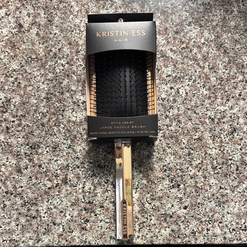 Large Black Paddle Brush